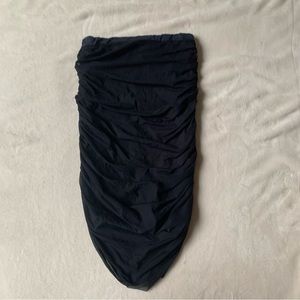 Metalicus Ruched Bodycon Tube Skirt/Dress One Size